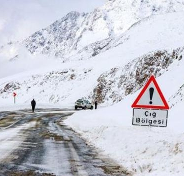 Bölgede çığ, buzlanma ve don uyarısı