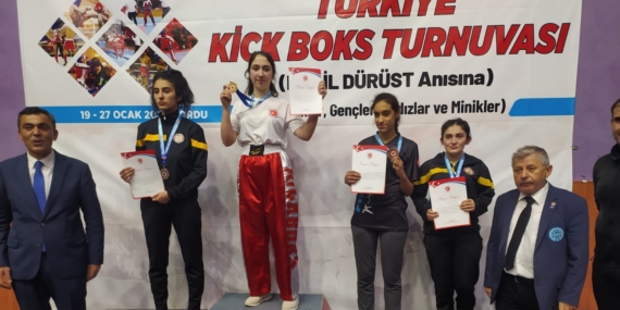 Vanlı Ertaş, Ordu’dan Türkiye kick boks birincisi olarak döndü