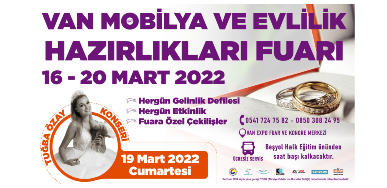 van mobilya ve evlilik hazırlıkları fuarı