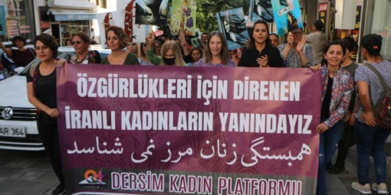 İran’daki kadınların direnişine destek: Kız kardeşlerimizin yanındayız