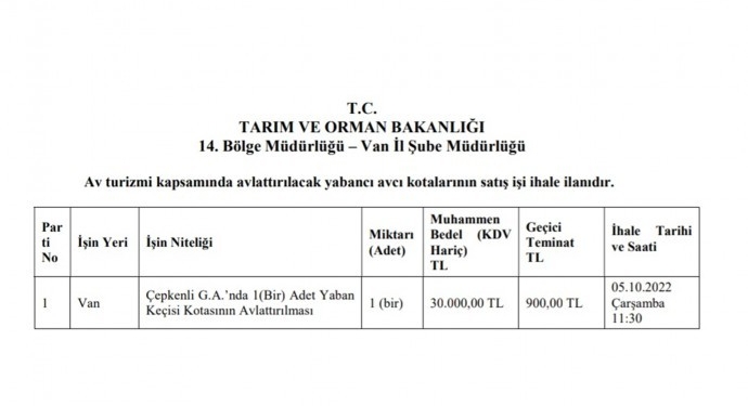 van-bakanlık-dağ-keçisi-ihale