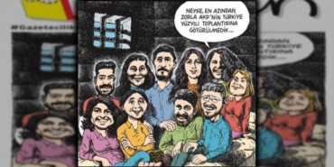 Haftalık mizah dergisi Leman, bu haftaki kapağına tutuklanan gazetecileri taşıdı.