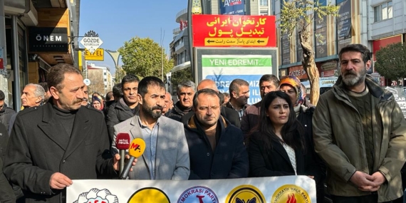 DBP’ye dönük operasyon Van’da protesto edildi: Mücadelemiz sürecek