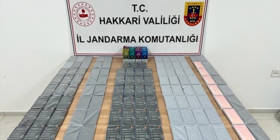 Hakkari’de 115 kaçak telefon ele geçirildi