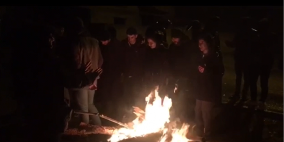 Van’da DÖM ve HDP Gençlik Meclisi Newroz ateşini yaktı