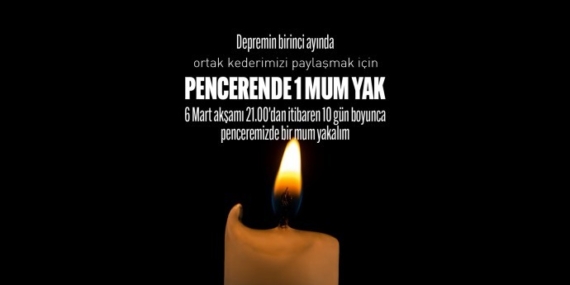 ‘Sende pencerenden bir mum yak’ kampanyasına yazarlardan destek