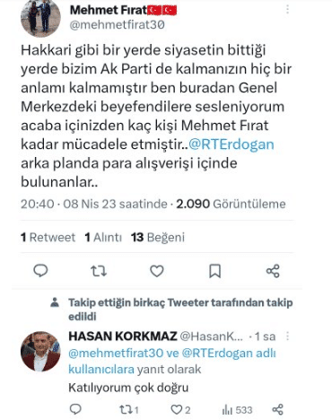 AKP’nin Hakkari aday listesinin ardından istifa - mehmet firat