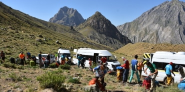 Hakkari'de Uludoruk zirve tırmanışı başladı