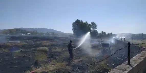 Van’da iki mahallede yangın!