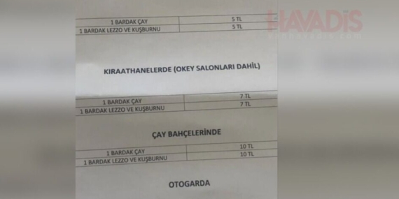 Van’da ulaşım ve ekmek zammı ardından çaya da zam!