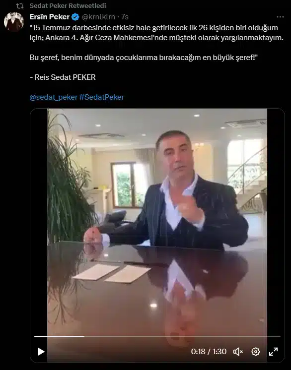 Sedat Peker’den yeni paylaşım - sedat peker1