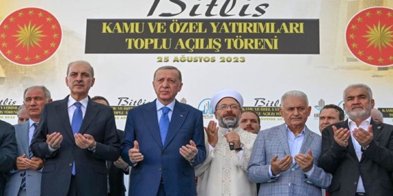 Erdoğan Bitlis’te toplu açılış törenine katıldı: Muş, Bitlis, Van’ı ihmal etmiyoruz