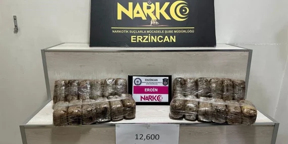 Yolcu otobüsünde 12 kilo 600 gram eroin ele geçirildi