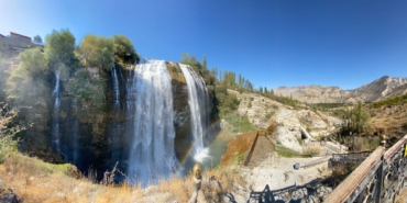 "Sakin kentin" doğal şelalesi, yazın binlerce turiste ev sahipliği yaptı