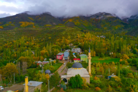 Erzurum'un Tortum ilçesinde sonbahar renkleri hakim oldu