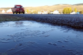 Kars'ta soğuk hava etkili oldu