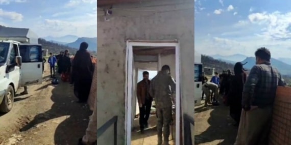 Hakkari’de köy girişine X-ray cihazı koyuldu