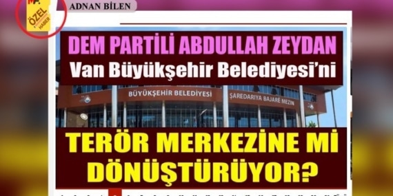 Okuyucudan Van Belediyesi hakkında asparagas haber yapan gazeteciye: Atma Ziya