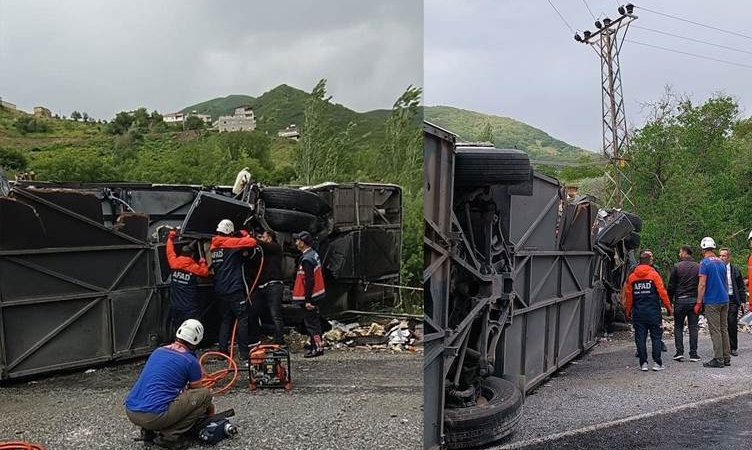 Van-Bitlis  yolunda kaza Çok sayıda ölü ve yaralı var