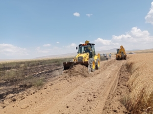 Van’da yüksek gerilim hattı tarım arazisinde yangına yol açtı - ercek yangin 4