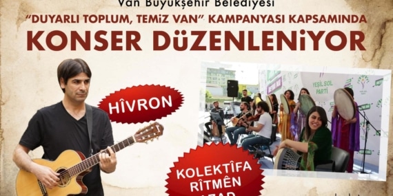 Kolektifa Rîtmên Azad ve Hîvron Van’da konser verecek