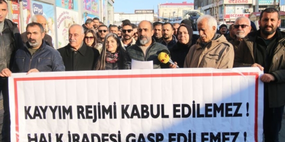 Bahçesaray’a kayyım atanması Van’da protesto edildi