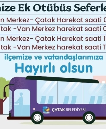 çatak otobüs seferleri