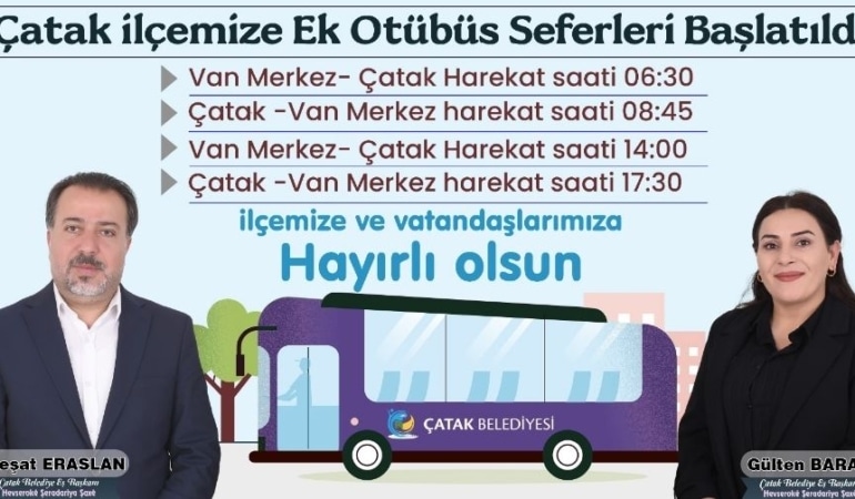 çatak otobüs seferleri